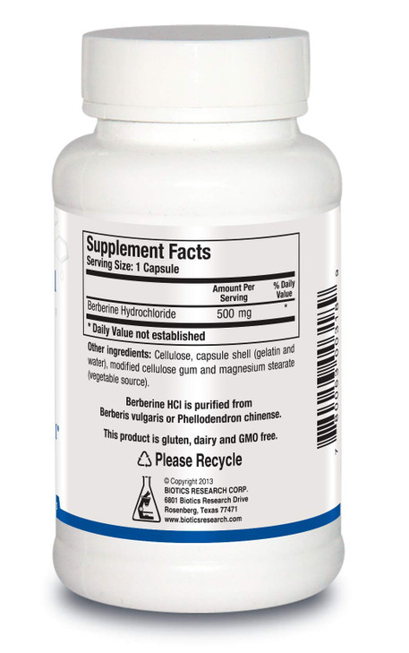 Biotics Research Berberine HCl, Botanical Berberine Supplement 500mg Per Serving - Supports Heart Health, Immune System, Healthy GI, Healthy Choleste