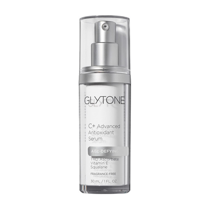 Glytone Age-Defying C+ Vitamin C Serum for Face | 20% Vitamin C, E and Squalane Antioxidant Complex | Reduces Fine Lines & Wrinkles | Hydrating & Ant
