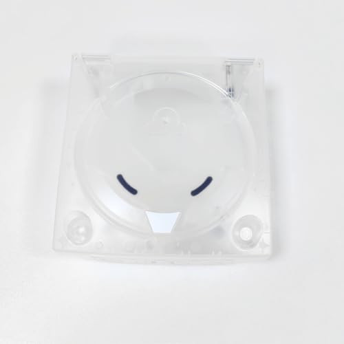 Hzxkqmil Replacement Shell for SEGA Dreamcast DC Retro Video Game Console, Translucent Plastic Housing Case Accessories for Dreamcast DC, Transparent