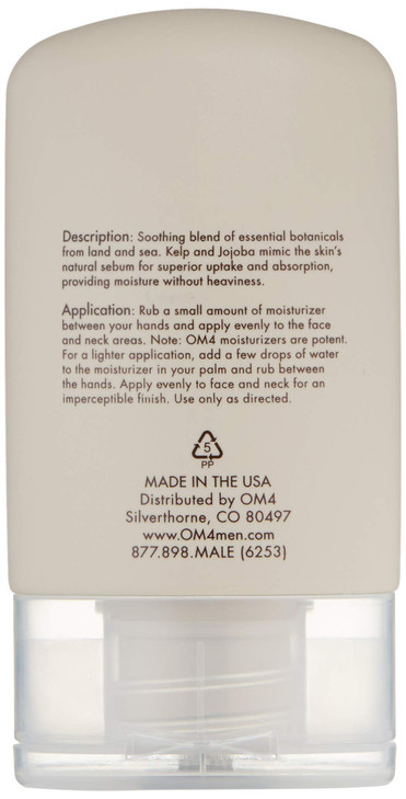 Organic Male OM4 Sensitive Step 4 - Sea Essentials Calming Moisturizer - Ultra soothing moisturizer for Men with Sensitive Skin