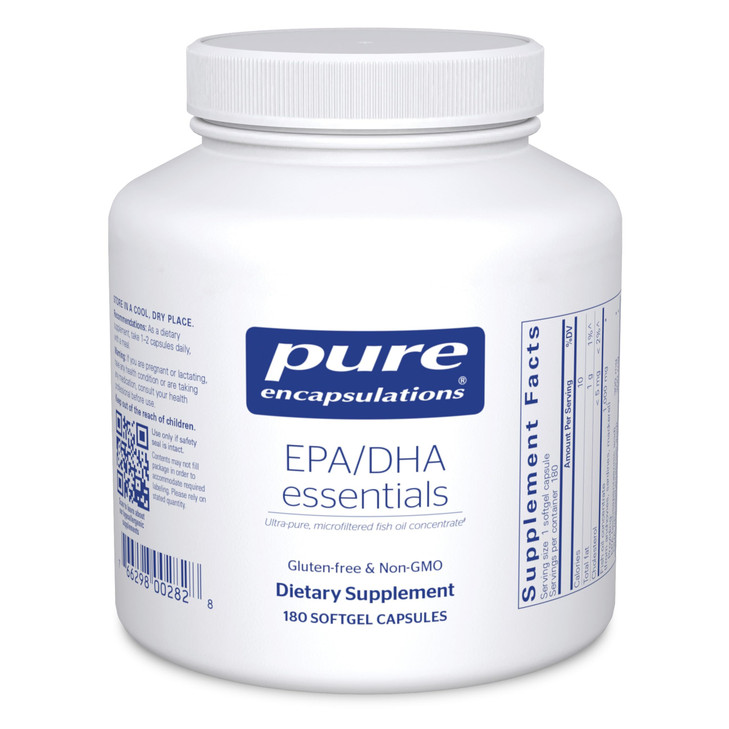 Pure Encapsulations EPA/DHA Essentials - Fish Oil Concentrate Supplement to Support Cardiovascular Health - Premium EPA & DHA Supplement with Omega 3