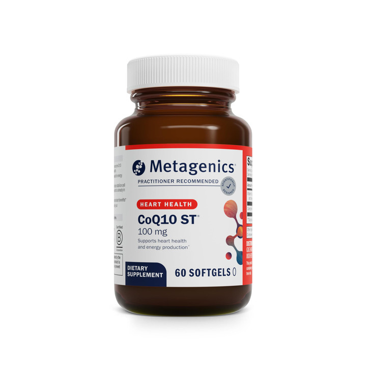 Metagenics CoQ10 ST-100-100 mg Ubiquinone with Vitamin E for Heart, Energy & Antioxidant Support* - Non-GMO, Gluten-Free, Soy-Free - GMP Certified Fa