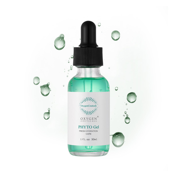 OxygenCeuticals Phyto Gel  Brightening & Soothing Gel Serum with Niacinamide, Sodium Hyaluronate, Centella & Mulberry Root Extracts, Functional Radi