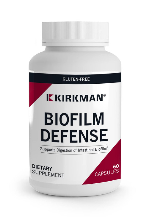 Kirkman - Biofilm Defense Disruptor and Buster - W/Lipase and Glucoamylase - Enzymes for Digestion for Men and Women - Protects Immune System - 60 Su