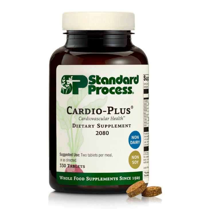 Standard Process Inc. Cardio-Plus - Antioxidant Support - Heart Health, Circulation & Blood Flow Supplement with Vitamin B6, Niacin & Riboflavin - En