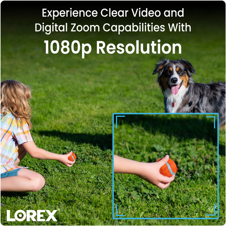 Lorex 1080p HD Bullet Security Camera | Weatherproof Outdoor CCTV Camera with 130ft Night Vision | 90° Field of View | IP66 Rated | Analog HD | Clear
