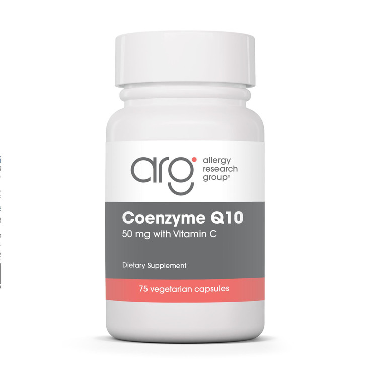 Allergy Research Group Coenzyme Q10 - Delivers 50 mg CoQ10 with Vitamin C - Supports Cellular Energy Production, Antioxidant Activity & Heart Wellnes