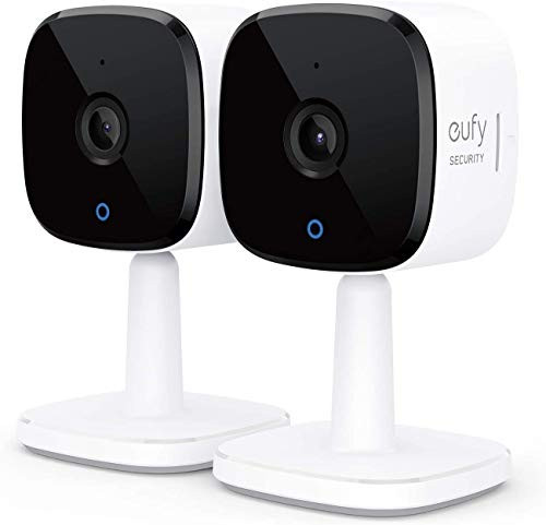eufy Security Indoor Cam C120 2-Cam Kit | 2K Security Indoor Camera | Plug-in Camera with Wi-Fi | Human and Pet AI | Works with Voice Assistants | Ni
