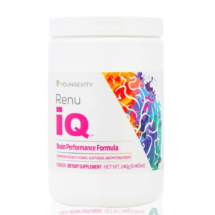 Youngevity Renu iQ - Brain Boost, Anti-Aging, Resveratrol Supplement with Grape Skin, Bacopa Monnieri, Rhodiola Root, Polygonum Cuspidatum Root - Na