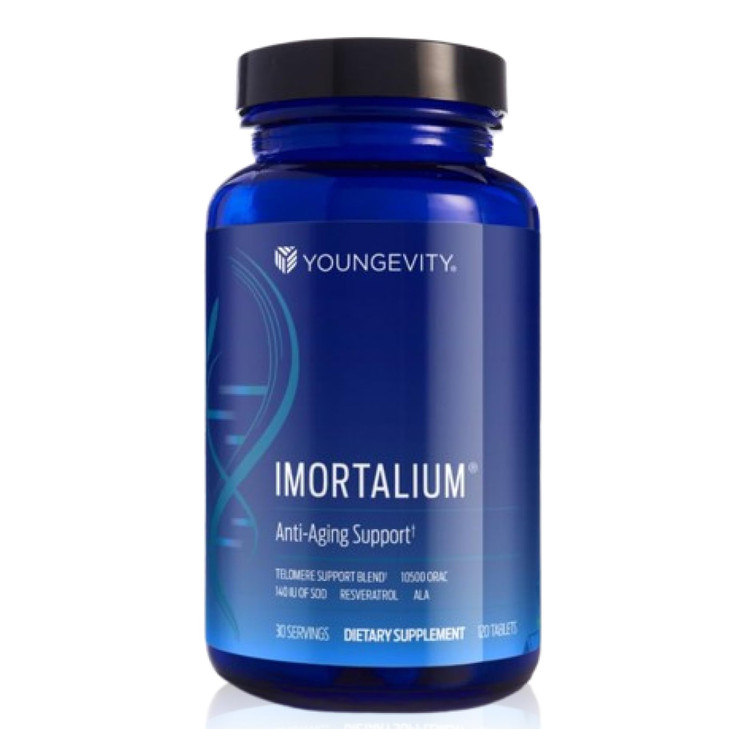Youngevity Imortalium® - Anti-Aging Telomere Health, Fucoxanthin, Carotenoid Blend, Fucoidan Blend, MSM, Glutathione, Skin Rejuvinating Blend + 12 Wh