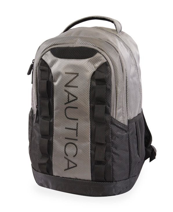 NAUTICA Armada Laptop Backpack, GreyBlack, One Size