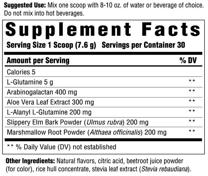 INNATE Response Formulas GI Response - Powdered Digestive Blend to Support Gastrointestinal Health - 5g Glutamine Per Serving - 30 Servings (228 Gram