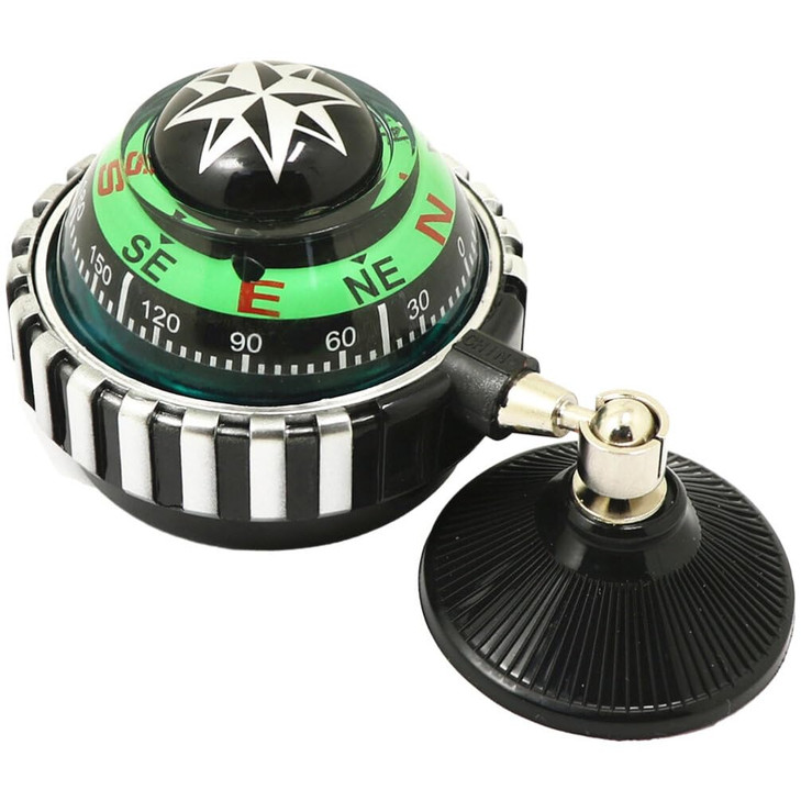 Milisten Car Compass Ball Dashboard Mount Portable Automotive Navigation Tool for Car Boat Truck with Suction Base 4.33X2.55X1.96In