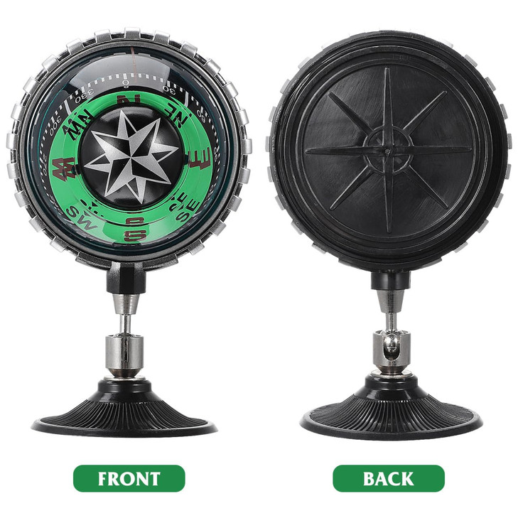 Milisten Car Compass Ball Dashboard Mount Portable Automotive Navigation Tool for Car Boat Truck with Suction Base 4.33X2.55X1.96In