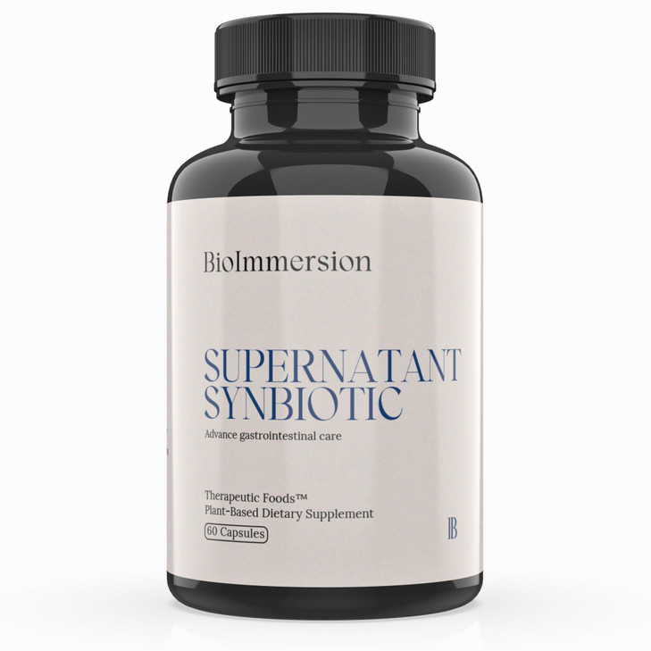BioImmersion Supernatant Synbiotic - Prebiotic Probiotic Postbiotic - Eases Digestive Discomfort, Gut Imbalance & Yeast Overgrowth - Immune & Microbi