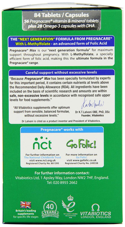 Pregnacare Max - Capsules & Tablets 28S+56S (Pack of 2)