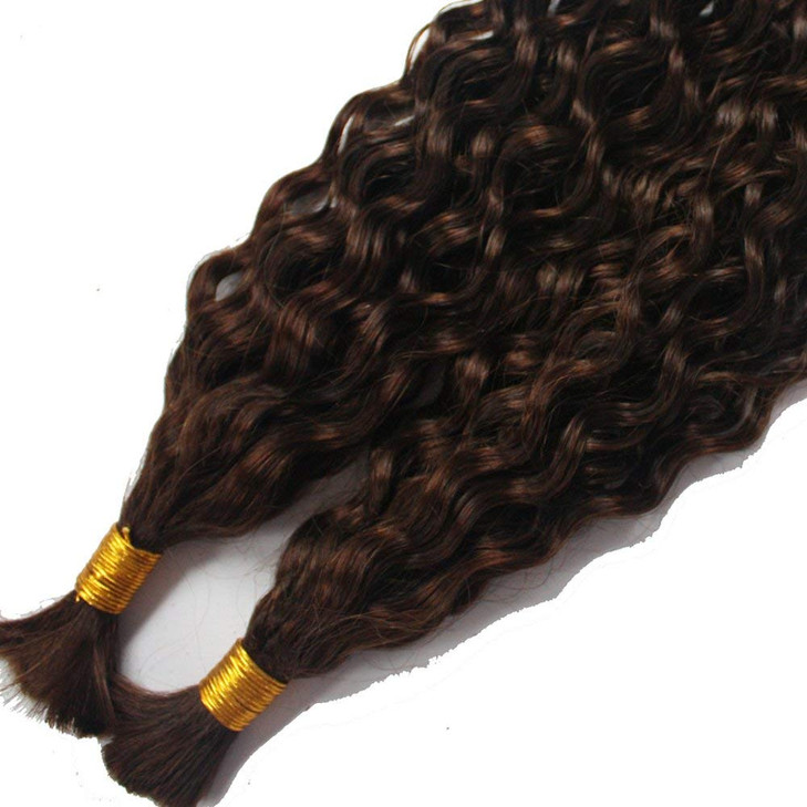 Hesperis Deep Curly Bulk Hair Weaving For Braiding Mongolian Virgin Human Hair Curly Bundle 100% Unprocessed No Weft Human Hair Bulk Extensions 100g