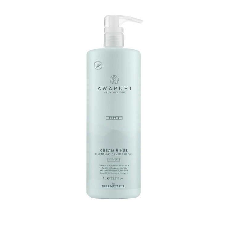 Awapuhi Wild Ginger by Paul Mitchell Cream Rinse, Detangles + Repairs, For Dry, Damaged + Color-Treated Hair, 33.8 fl. oz.