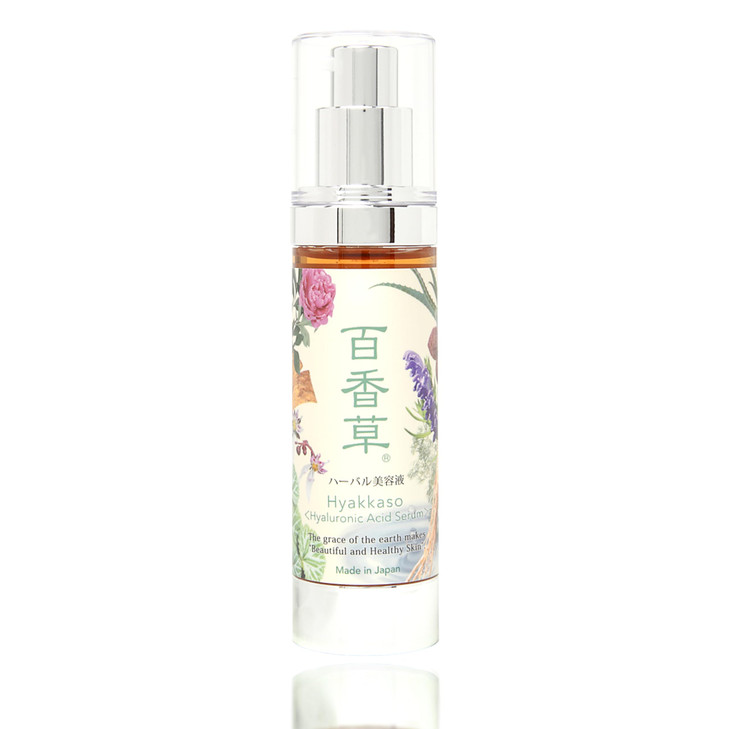 Hyakkaso JAPAN - Hyaluronic Acid & Herbs Serum, Natural Skincare, Hot Spring Onsen water, Moisturing and Hydration, All Skin types 50ml 1.7fl Oz