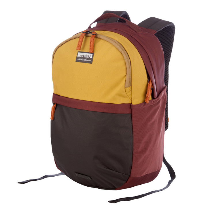 Eddie Bauer 26L Venture Backpack, Hydration and Laptop Compatible Daypack, Redwood and Antique Gold