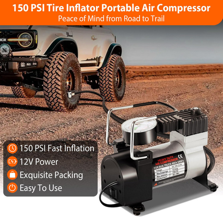 Car Emergency Kit with Air Compressor,Roadside Emergency Car Kit for Vehicles Auto Truck with Jumper Cables,Winter Car Safety Kit with Folding Shovel