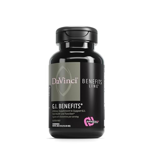 DAVINCI Labs GI Benefits - Digestive Health Supplement Powder with Zinc & L-Glutamine* - Support Immune System & Healthy Digestion* - Gut Health Supp