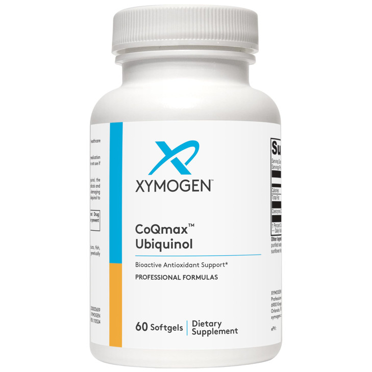 XYMOGEN CoQmax 200mg CoQ10 ubiquinol - Patented, Stabilized Form - Coenzyme Q10 for Antioxidant, Cognitive + Heart Health Support (60 Softgels)