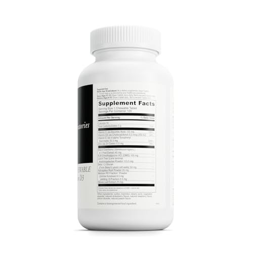 DAVINCI Labs Immuni-DMG Chewable with Elderberry and Vitamin D3 - Dietary Supplement to Support Cell and Immune Health* - with Vitamin C, D3, E, Blac