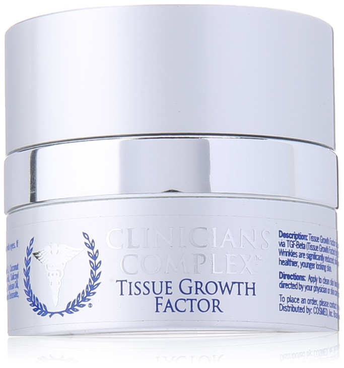 Clinicians Complex Tissue Growth Factor Serum With Peptide | Epidermal Growth Factor Serum and Collagen Night Cream - 1.0 Ounce