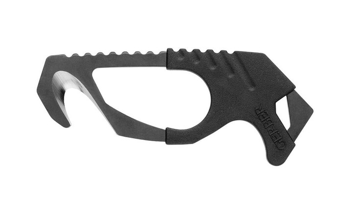 Gerber Gear Seatbelt Strap Cutter Escape Tool with Lanyard Hole and Glass Breaker, Made in USA, Black, 5 x 2.5 x 1 inches Pocket Size