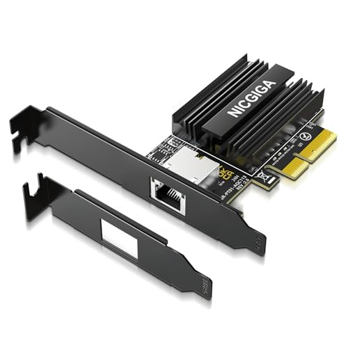 10G Base-T PCI-e Network Card, Marvell AQC113 Controller, NICGIGA 10Gb Ethernet Adapter Support WOL, 10Gbe RJ45 Port NIC Card, Windows10/11/Windows S