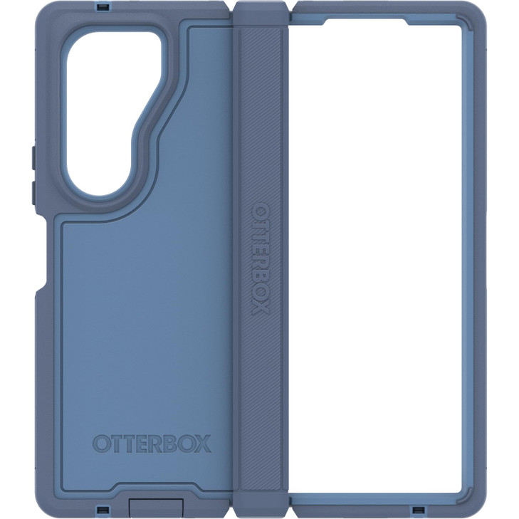 OtterBox Galaxy Z Fold6 Defender Series XT Case - Baby Blue Jeans (Blue), screenless, Rugged Hinge Protection, Lanyard Attachment, PowerShare and Wir