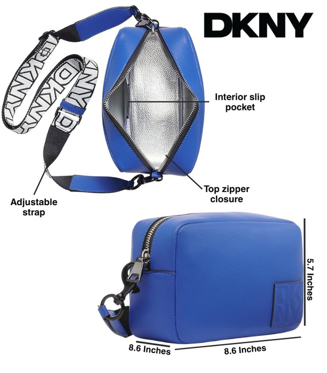 DKNY Women's Handbags Corssbody,Sapphire,1sz