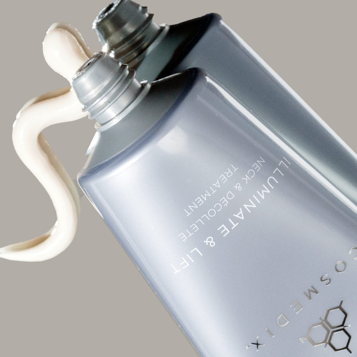 COSMEDIX Illuminate & Lift Neck Cream- Age-Defying Moisturizer for Firming, Smoothing & Reducing Hyperpigmentation- Advanced Décolleté Skincare with