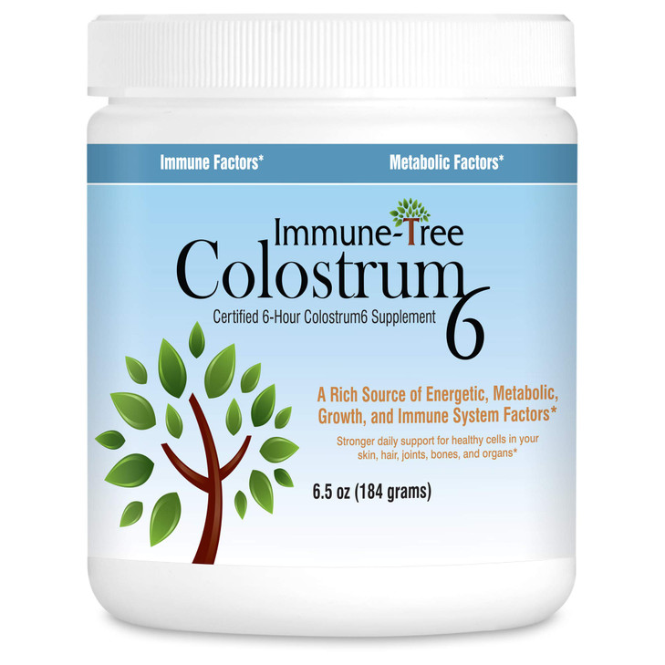 Immune-Tree 100% Bovine Colostrum Powder, 120 Servings, 6.5oz, Supports Anti-Aging, Healthy Immune System, Gut & Digestion, Muscle & Tissue, & Wellne