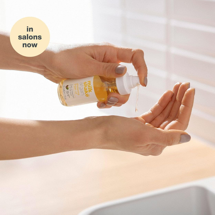 milk_shake Glistening Argan Oil - Argan Hair Oil for Dry Damaged Hair 8.4 Fl Oz (250 ml)