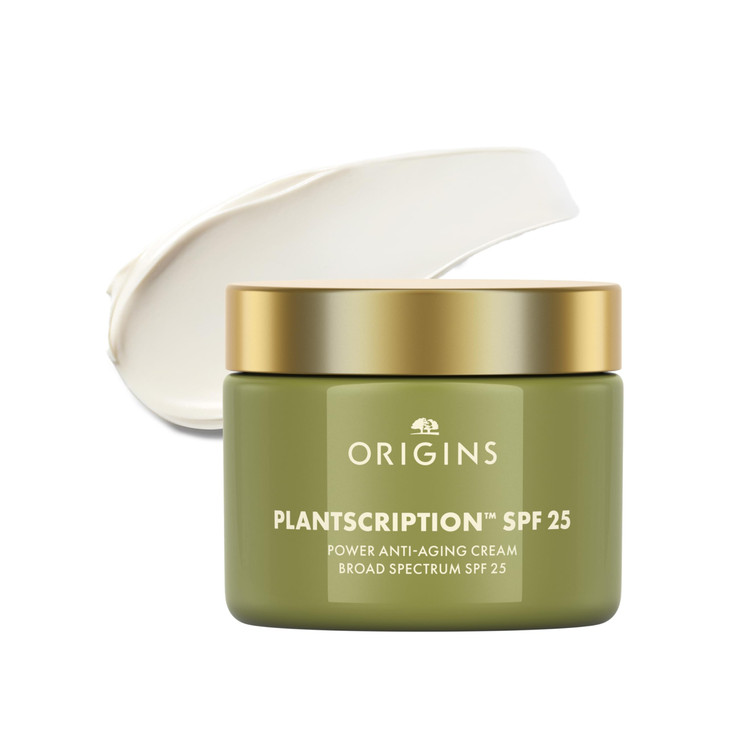 Origins Plantscription SPF 25 Power Anti-Aging Face Cream | Moisturizer with SPF to Visibly Reduce Fine Lines | With Peptides & Hyaluronic Acid, 1.7