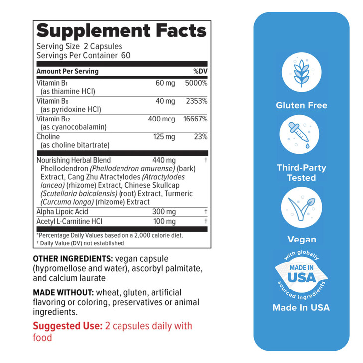 Redd Remedies, Nerve Shield, Supports Healthy Nerve Structure and Circulation, 120 Vegan Capsules