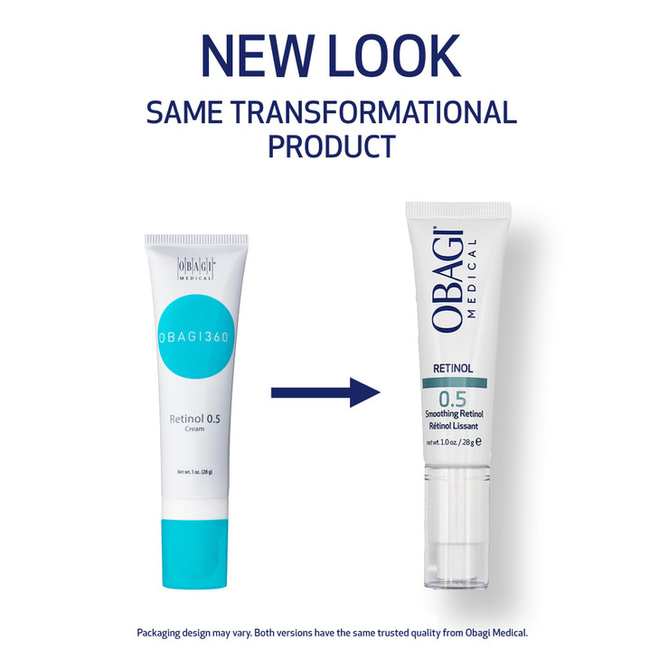 Obagi Medical Retinol 0.5 Cream - Helps Reduce the Appearance of Fine Lines and Wrinkles & Smooth Texture with Minimal Irritation - 1 oz