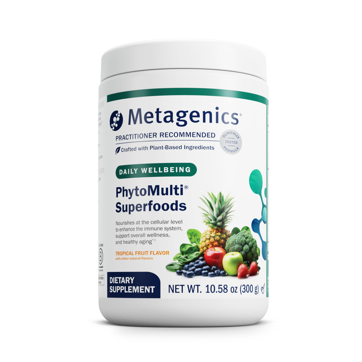 Metagenics PhytoMulti Superfoods - Organic Fruit & Vegetable Superfood Powder Blend - for Overall Wellness & Immune System Support - Tropical Fruit F