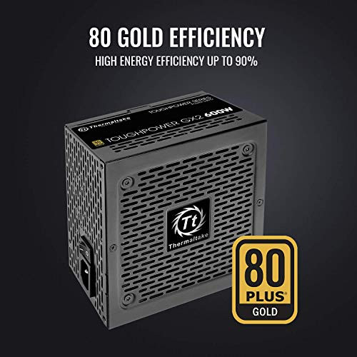 Thermaltake Toughpower GX2 80+ Gold 600W SLI/Crossfire Ready Continuous Power ATX 12V V2.4/EPS V2.92 Non Modular Power Supply 5 Year Warranty PS-TPD-