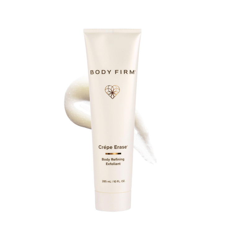 Body Firm Crepe Erase Body Refining Exfoliant, Aha Bha Exfoliant With Vitamin E and Squalane for Crepey Skin, Anti Aging Pre-Exfoliator for Face & Bo