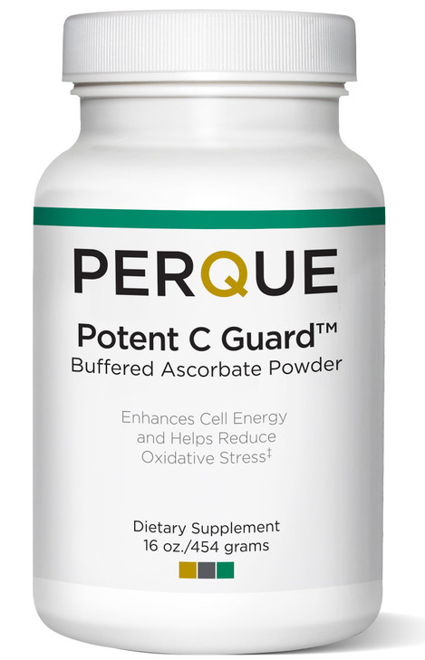 PERQUE Buffered Vitamin C Ascorbate Powder - pH Balanced, Vegetarian, Allergen-Free Vitamin C Supplement - Fast-Acting Antioxidant Support -Effervesc