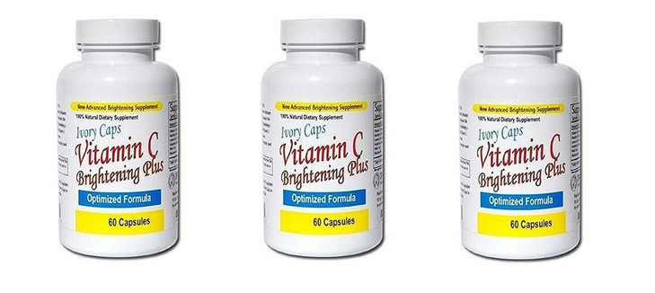 3 Pack - Ivory Caps Maximum Strength Vitamin C Brightening Plus 60 Caps