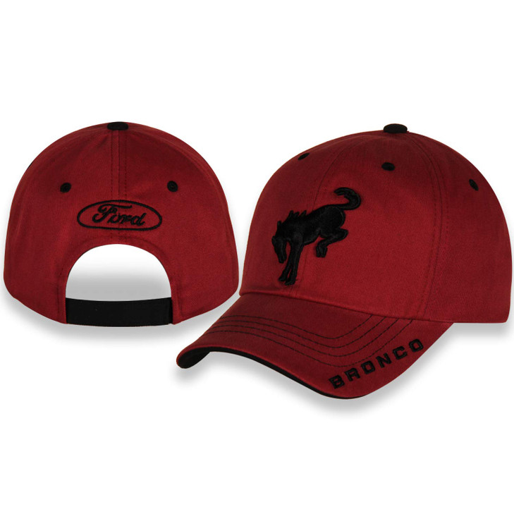Ford Bronco Racing Crimson Adjustable Fit Baseball Cap