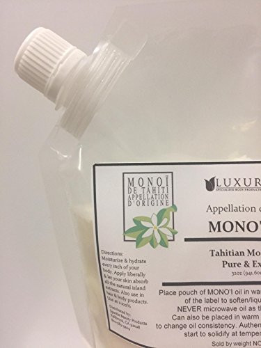 Monoi de Tahiti Oil-100% Natural-32 ounce