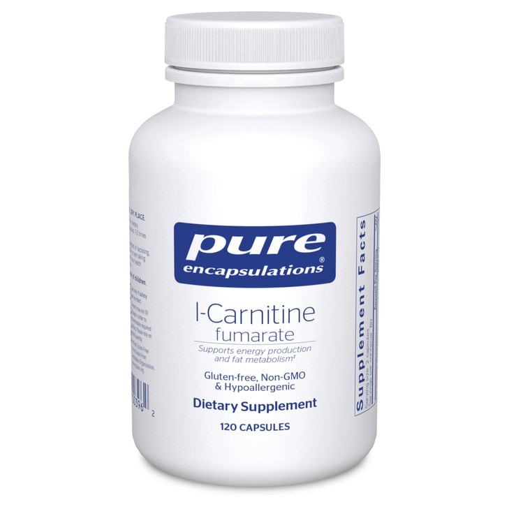 Pure Encapsulations L-Carnitine Fumarate | Hypoallergenic Supplement Support for Enhanced Muscle | 120 Capsules