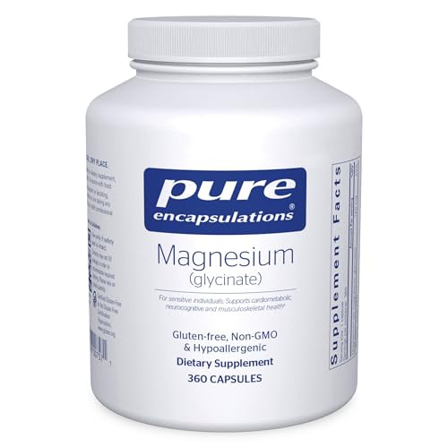 Pure Encapsulations Magnesium (Glycinate) - Supplement to Support Stress Relief, Sleep, Heart Health, Nerves, Muscles, and Metabolism* - with Magnesi