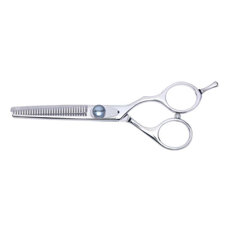 Cricket S2 T-30 Thinning Shears Professional Stylist Barber Hair Cutting Scissors, Removes Bulk, Convex Edge, Hand Polished Swedish Steel