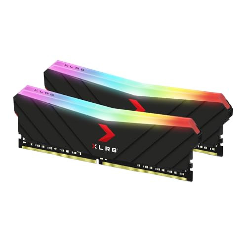 PNY XLR8 Gaming 16GB (2x8GB) DDR4 DRAM 3600MHz (PC4-28800) CL18 1.35V RGB Dual Channel Desktop (DIMM) Memory  MD16GK2D4360018XRGB